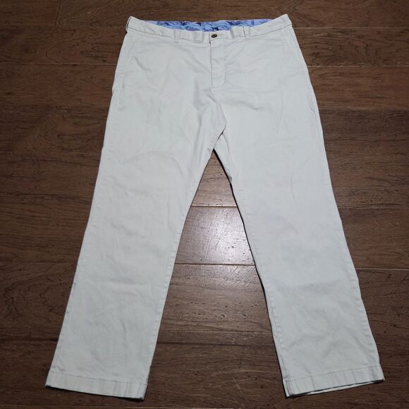 Tommy Bahama Other - Tommy Bahama Boracay Flat Front Chino Pants Mens 40x30 Khaki Stretch Trousers